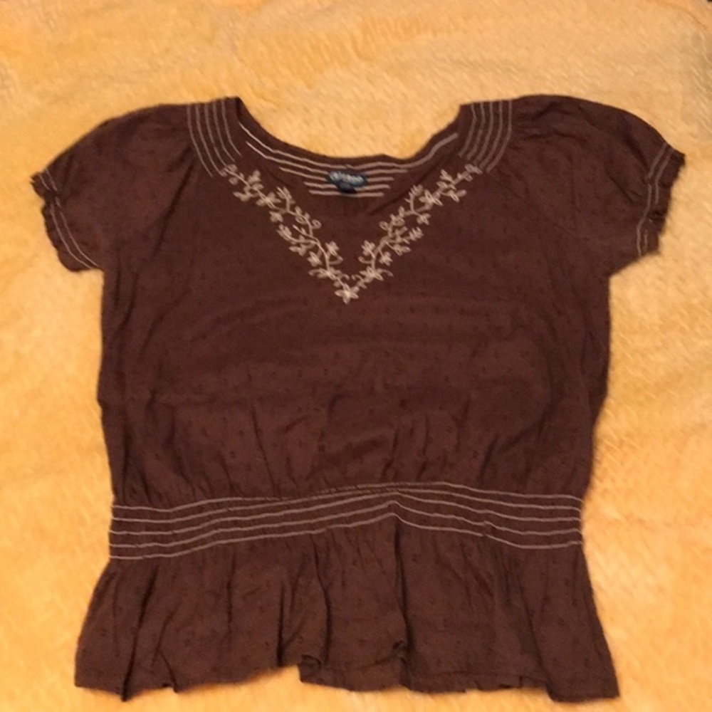 Women’s Brown Izod Short Sleeve Top